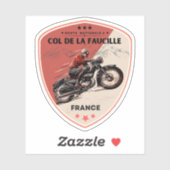 Col de la Faucille Franse Alpen motortour Sticker (Vel)
