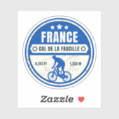 Col de la Faucille Franse Alpes fietstocht Sticker (Vel)
