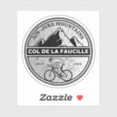 Col de la Faucille Franse Alpes fietstocht Sticker (Vel)