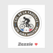 Col de la Faucille Franse Alpes fietstocht Sticker (Vel)
