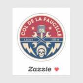 Col de la Faucille Franse Alpes fietstocht Sticker (Vel)