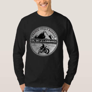 Col de la Lombarde Franse Alpes motorfiets geschen T-shirt