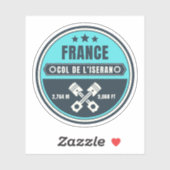 Col de l'Iseran Franse Alpen motortour Sticker (Vel)