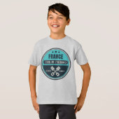 Col de l'Iseran Franse Alpes motorfiets tour T-shirt (Voorkant volledig)