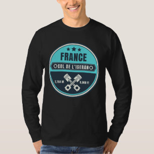 Col de l'Iseran Franse Alpes motorfiets tour T-shirt