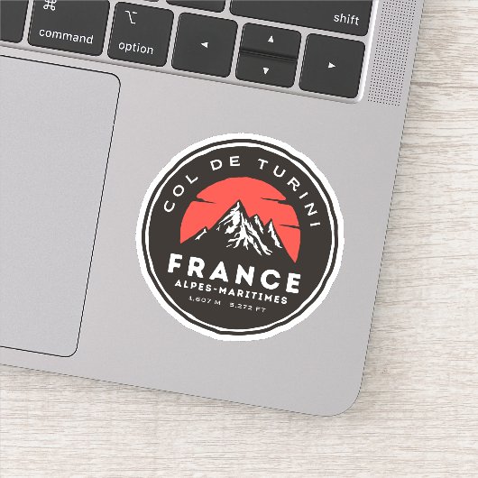Col de Turini, Alpes-Maritimes Sticker (Detail)