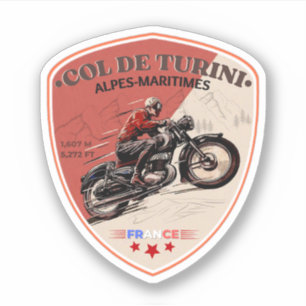 Col de Turini, Alpes-Maritimes Sticker