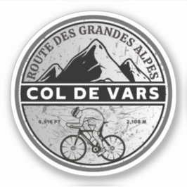 Col de Vars Franse Alpen fietstocht Sticker