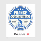 Col de Vars Franse Alpen fietstocht Sticker (Vel)