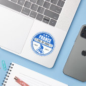 Col de Vars Franse Alpen fietstocht Sticker (Laptop met iPhone)