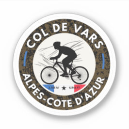 Col de Vars Franse Alpes fietstocht Sticker