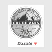 Col de Vars Franse Alpes fietstocht Sticker (Vel)