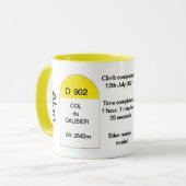 Col du galibier, Franse wegmarker, racefiets Mok (Voorkant links)