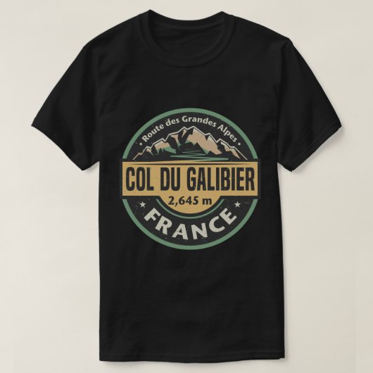 Col du Galibier, Route des Grandes Alpes Sticker T-shirt (Design voorkant)