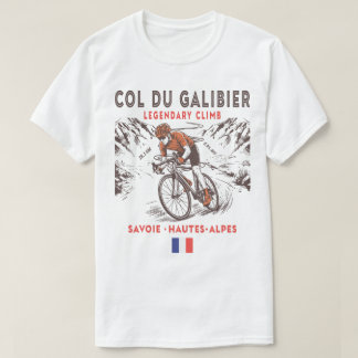 Col du Galibier Wielrennen | Legendarisch Frans T-shirt