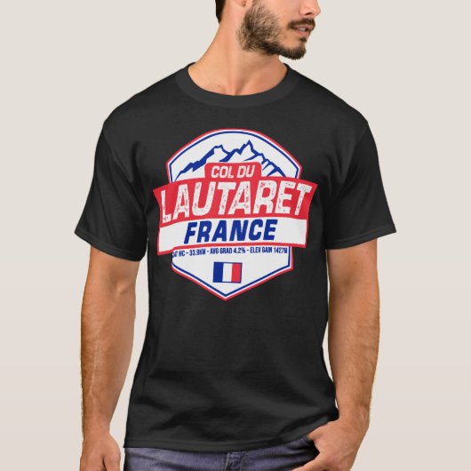 Col du Lautaret Fietsen Frankrijk T-shirt (Voorkant)