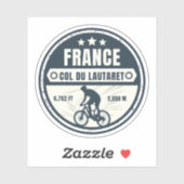 Col du Lautaret Franse Alpen fietstocht Sticker (Vel)