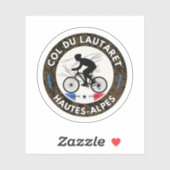 Col du Lautaret Franse Alpes fietstocht Sticker (Vel)