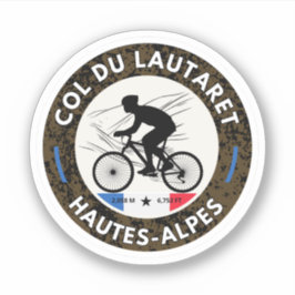 Col du Lautaret Franse Alpes fietstocht Sticker