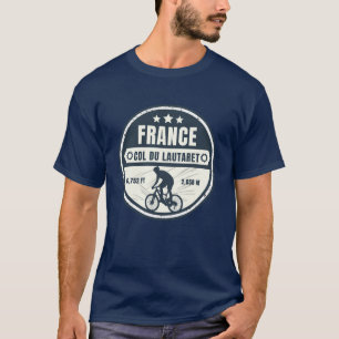 Col du Lautaret Franse Alpes fietstocht T-shirt