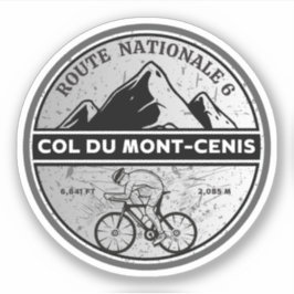 Col du Mont Cenis Frans massief Alpine fiets Sticker