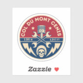 Col du Mont Cenis Frans massief Alpine fiets Sticker (Vel)