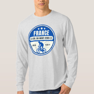 Col du Mont Cenis Frans massief Alpine fietsgesche T-shirt
