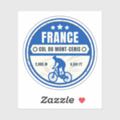 Col du Mont Cenis Franse massief alpine fiets Sticker (Vel)