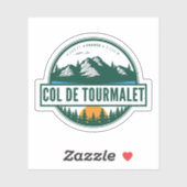 Col du Tourmalet-franse bergpas trip motobi Sticker (Vel)