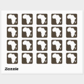 Cola Audacious Africa Vierkante Sticker (Vel)
