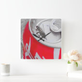 ~Cola Bee~ WALLCLOCK Vierkante Klok (Huis)