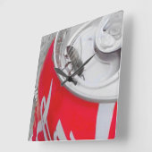 ~Cola Bee~ WALLCLOCK Vierkante Klok (Hoek)