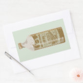 Cola Drink Suiker Rechthoekige Sticker (Envelop)