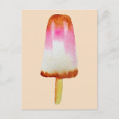 Cola popsicle schattige Summertime waterverf kunst Briefkaart (Voorkant)
