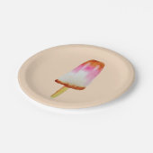 Cola popsicle schattige Summertime waterverf kunst Papieren Bordje (Gekanteld)