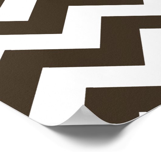 Cola Safari Chevron met aangepaste tekst Poster (Hoek)