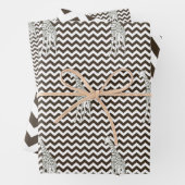 Cola Safari Chevron met Pop Art Giraffe Inpakpapier Vel (In situ)