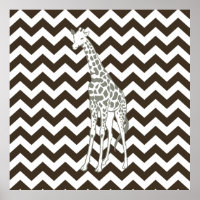 Cola Safari Chevron met Pop Art Giraffe
