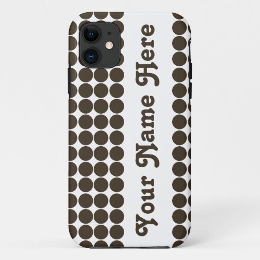 Cola Safari Dot met naam Case-Mate iPhone Case (Achterkant)