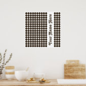 Cola Safari Dot met naam Poster (Keuken)