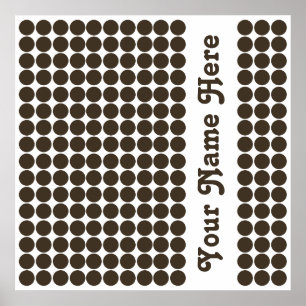 Cola Safari Dot met naam Poster