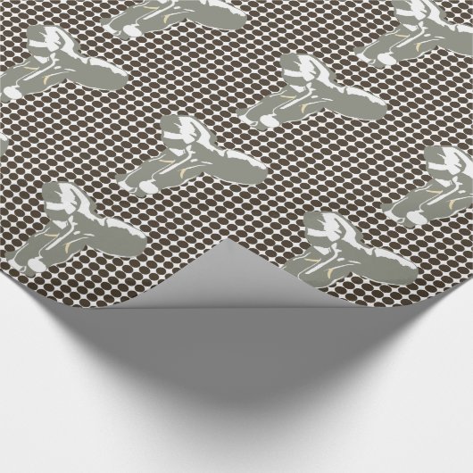 Cola Safari Dot met Pop Art Elephant Cadeaupapier (Hoek)