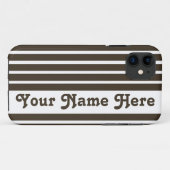 Cola Safari Stripe met naam Case-Mate iPhone Case (Achterkant (horizontaal))