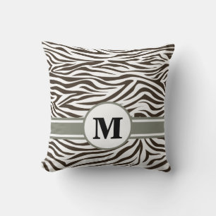 Cola Safari Zebra met Monogram Kussen