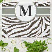 Cola Safari Zebra met monogram Theedoek (Gevouwen)