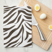 Cola Safari Zebra Theedoek (Quarter Fold)