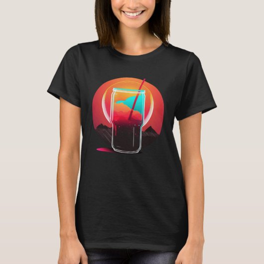 Cola Synthwave 80s Retrowave Aesthetic 1 T-shirt (Voorkant)