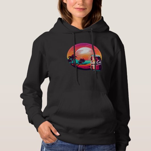 Cola Synthwave 80s Retrowave Esthetiek Hoodie (Voorkant)