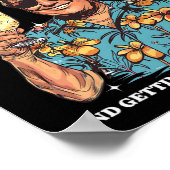 Coladas Donald Trump Zomervakantie Hawaï Beach Poster (Hoek)