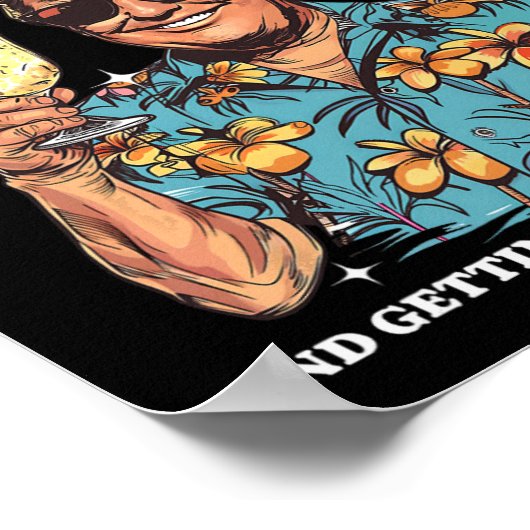 Coladas Donald Trump Zomervakantie Hawaï Beach Poster (Hoek)